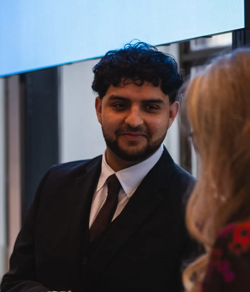 Mo Atta at a professional event
