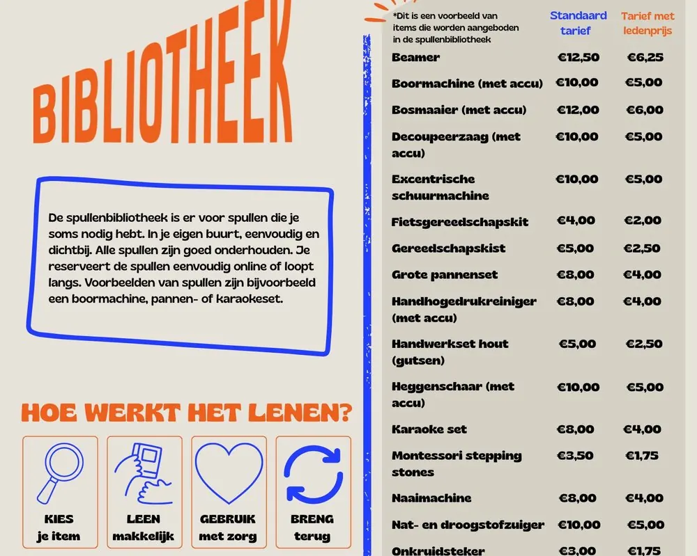 Spullenbibliotheek (Library of Things) campaign cover