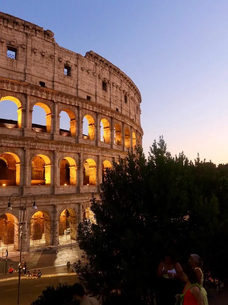 The Colosseum at dusk, Rome