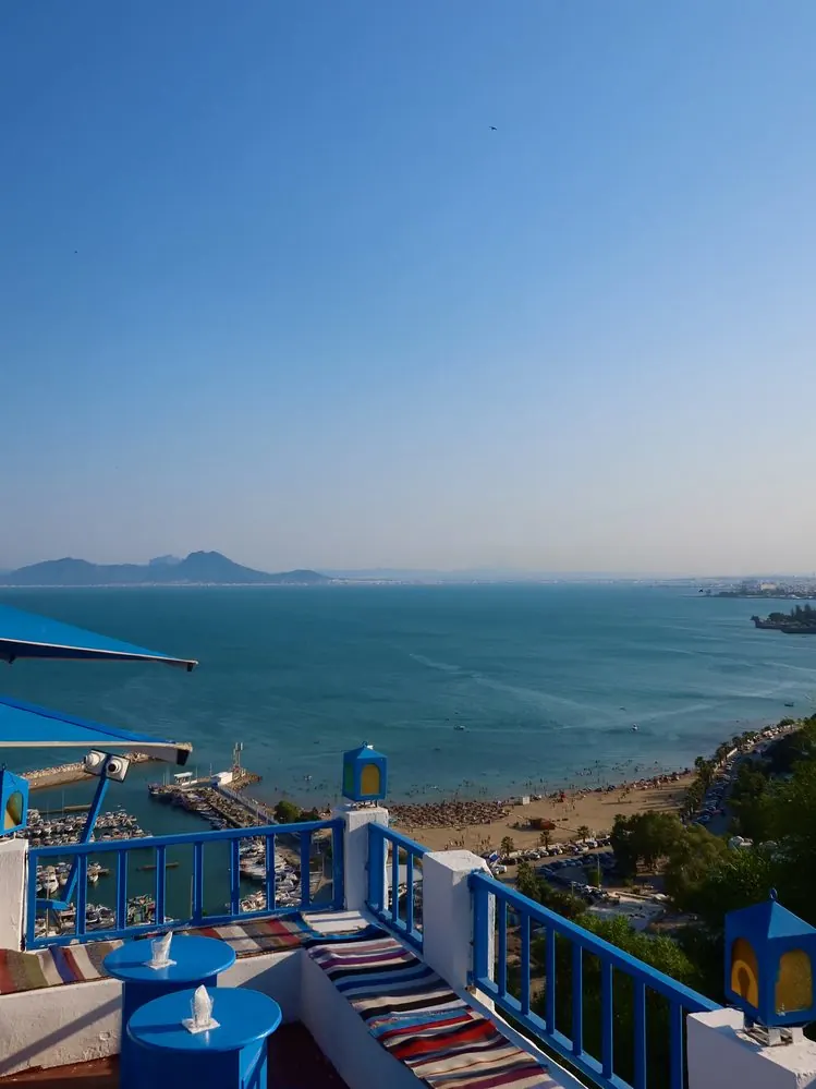 Rooftop cafe, Sidi Bou Said