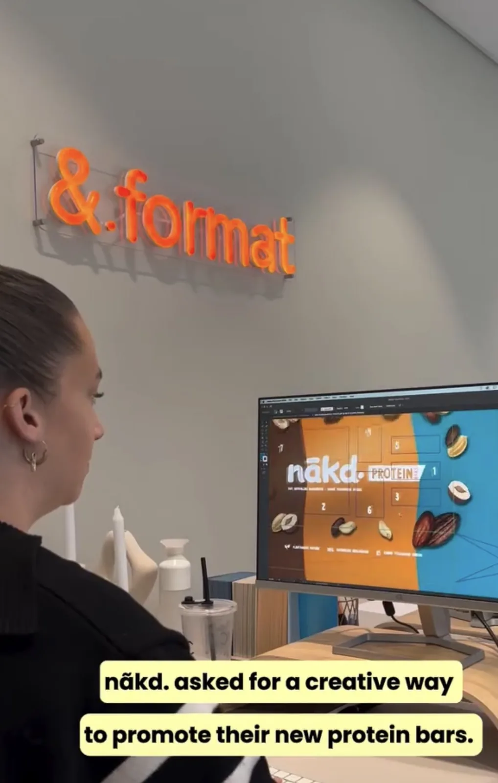 Instagram reel: nãkd. protein bar campaign